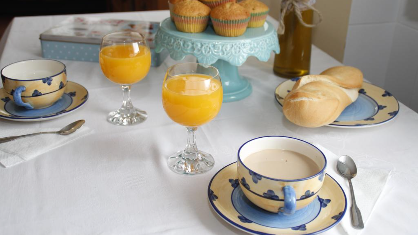 Disfruta de nuestros desayunos orgánicos, previa reserva.