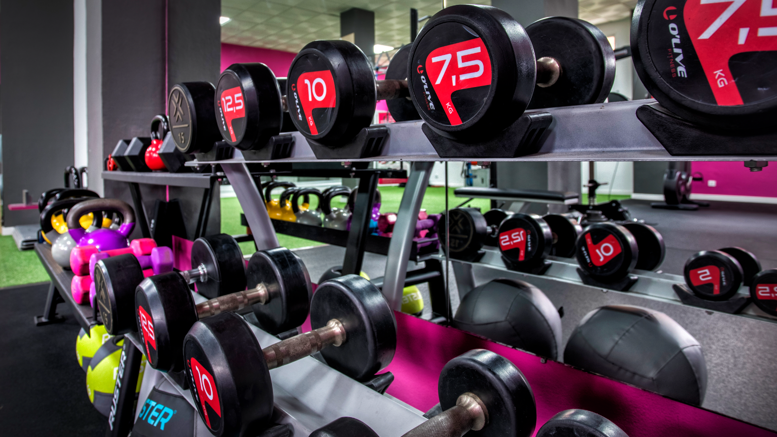 Algunos elementos del Centro de Entrenamiento Personal.