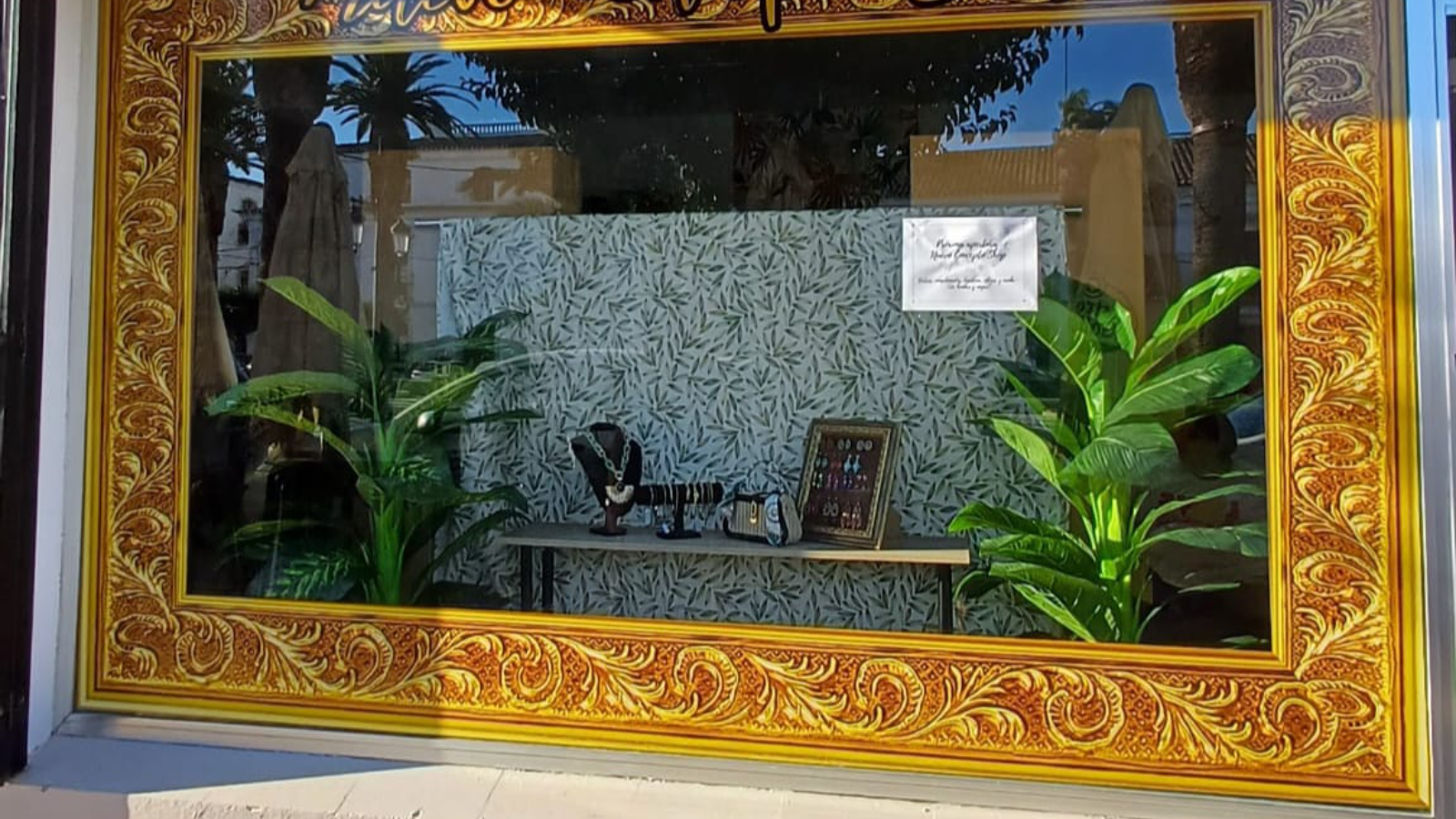 escaparate de la tienda