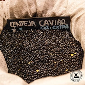 Lenteja Caviar o Beluga nacional a granel de primera calidad, extra