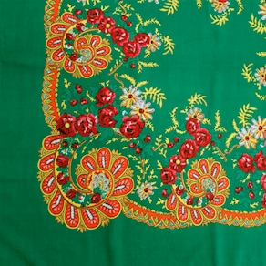 Pañuelo portugués verde en lana
