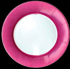 Plato fucsia pequeño