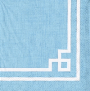 Servilleta azul claro nudo