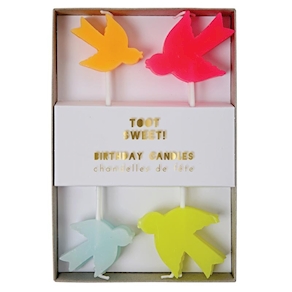 Velas cumpleaños pajaros