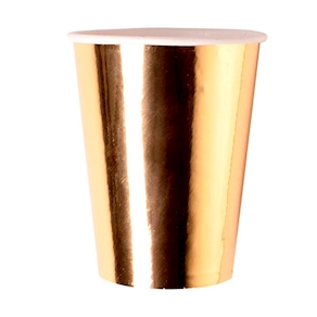 Vaso metalizado oro
