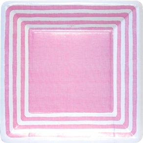 Plato rosa, pequeño