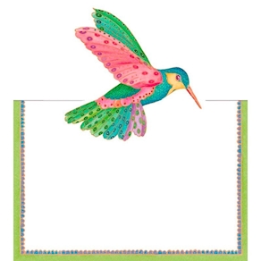 Marcador de mesa colibríes