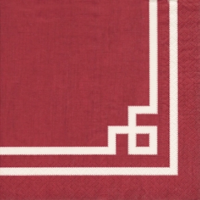 Servilleta greca roja