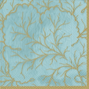 Servilleta almuerzo mayólica azul