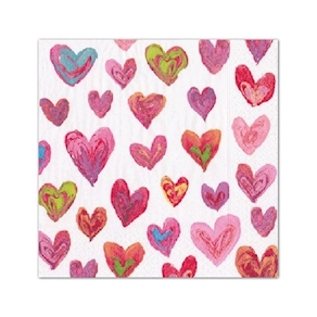 Servilletas corazones