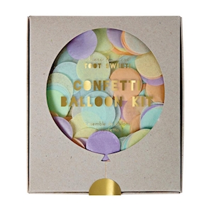 Globos confetti vintage