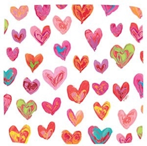 Plato postre corazones, pequeño