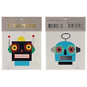 Tatuajes temporales robot