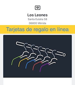 Tarjetas de regalo en línea