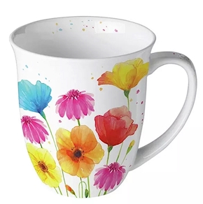 Taza "COLOURFUL SUMMER FLOWERS"