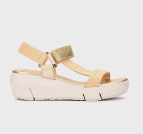 Sandalia WONDERS Tostado oro ref 11